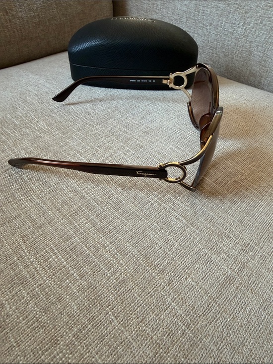 Salvatore Ferragamo Brown Gradient Oversized Women\'s Sunglasses main image 7